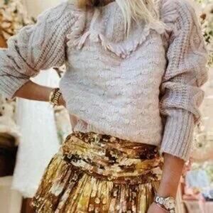 LoveShackFancy Kingston Alpaca Fringe Sweater